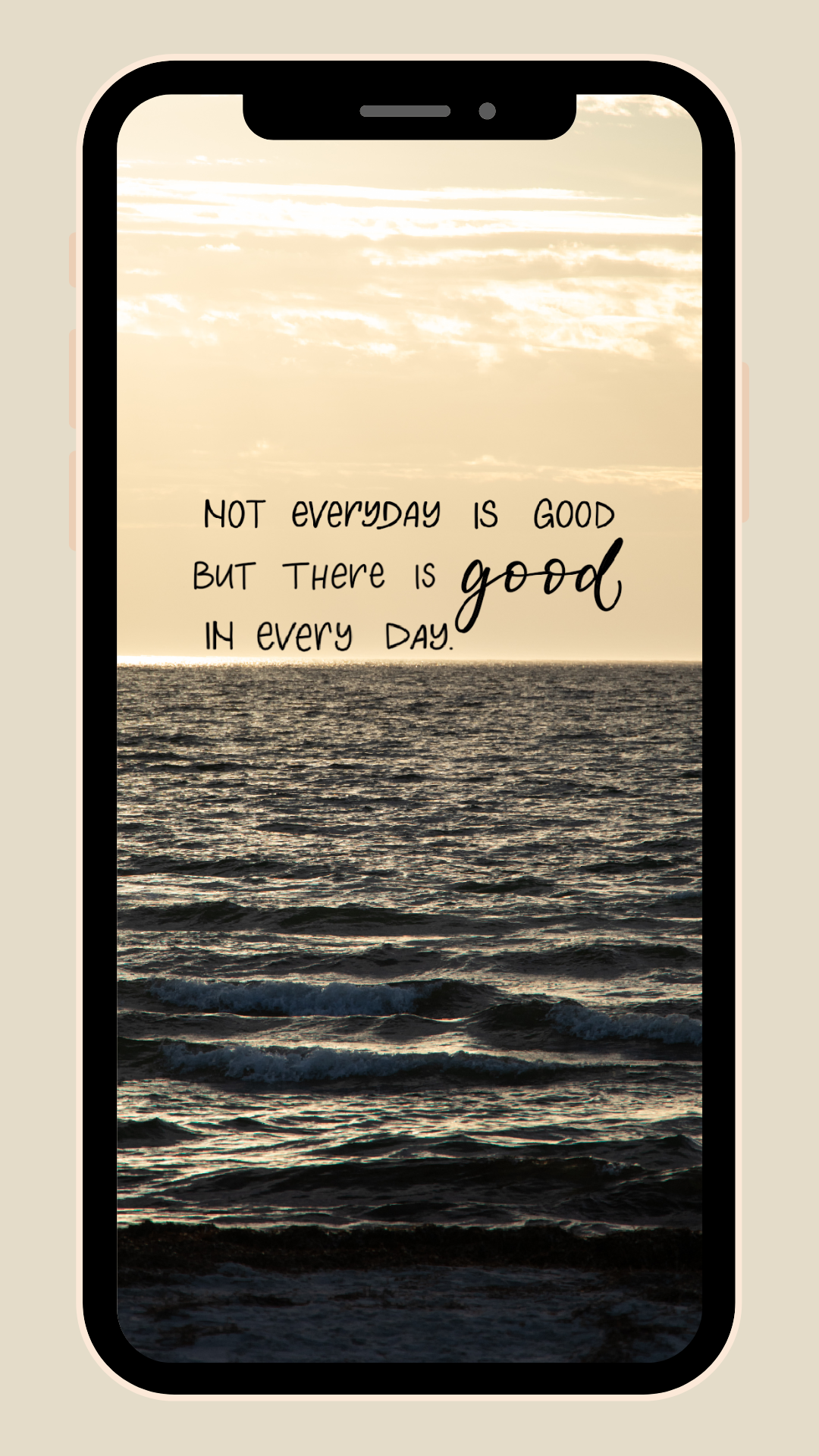 Good In Every Day (Ocean Wallpaper)