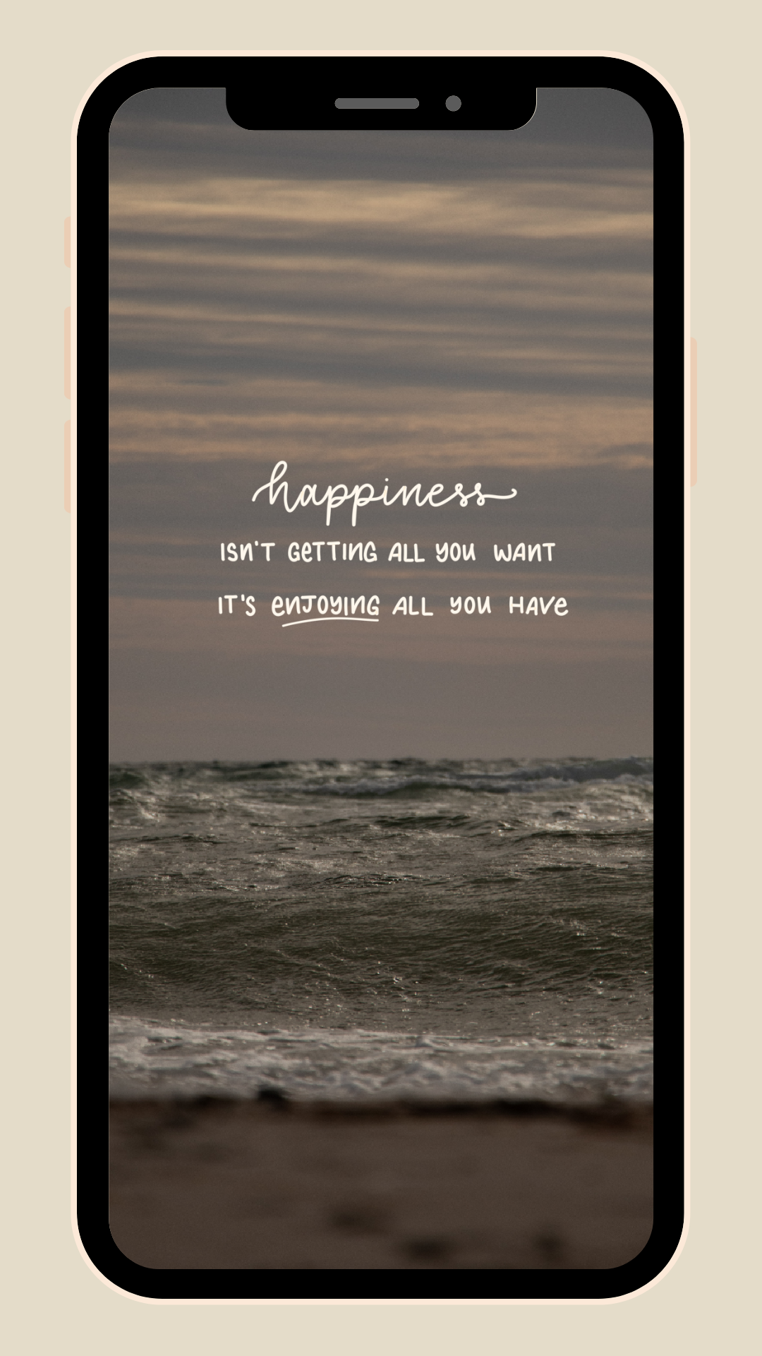 Happiness (Ocean Wallpaper)