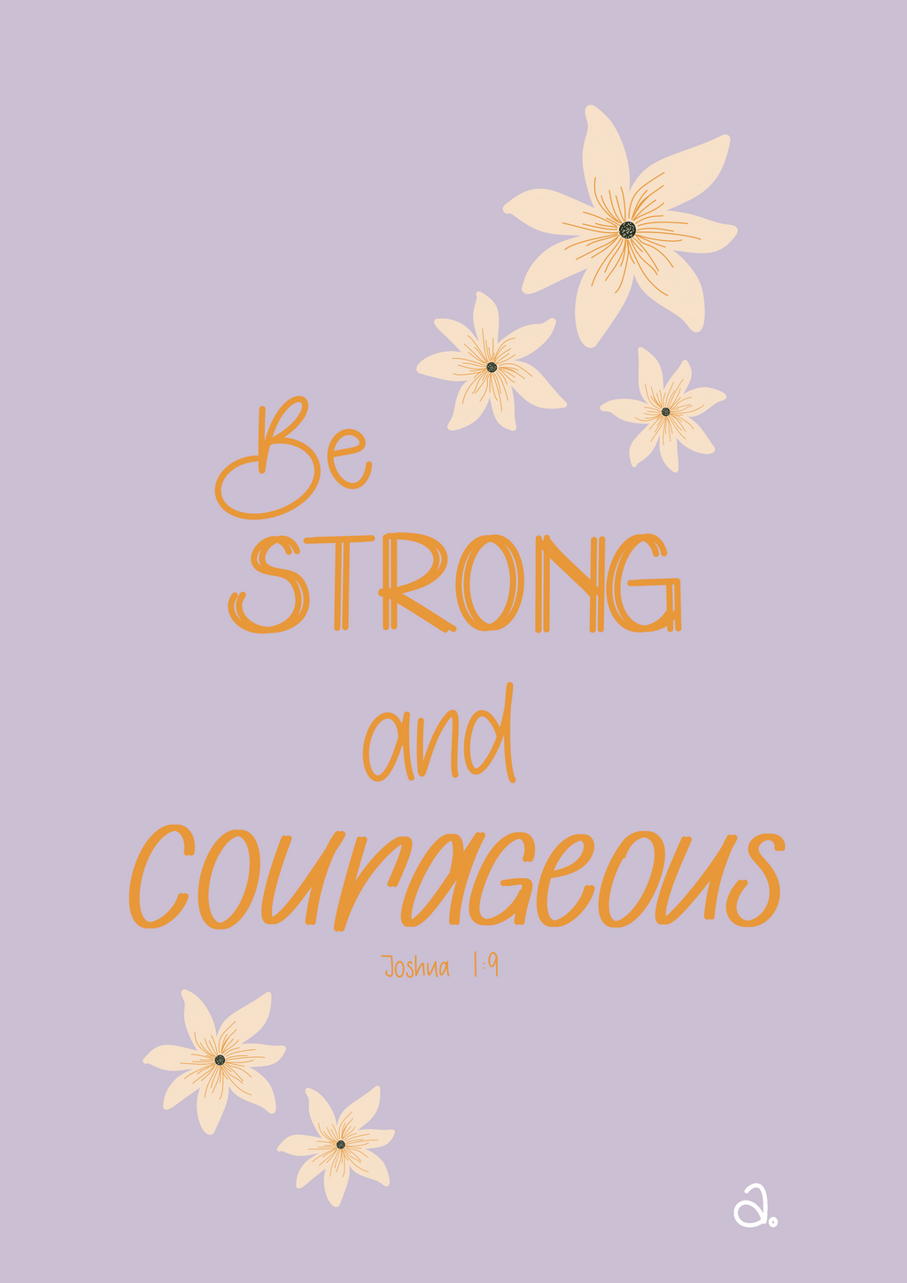 Floral Quote A4 Print