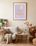 Floral Quote A4 Print